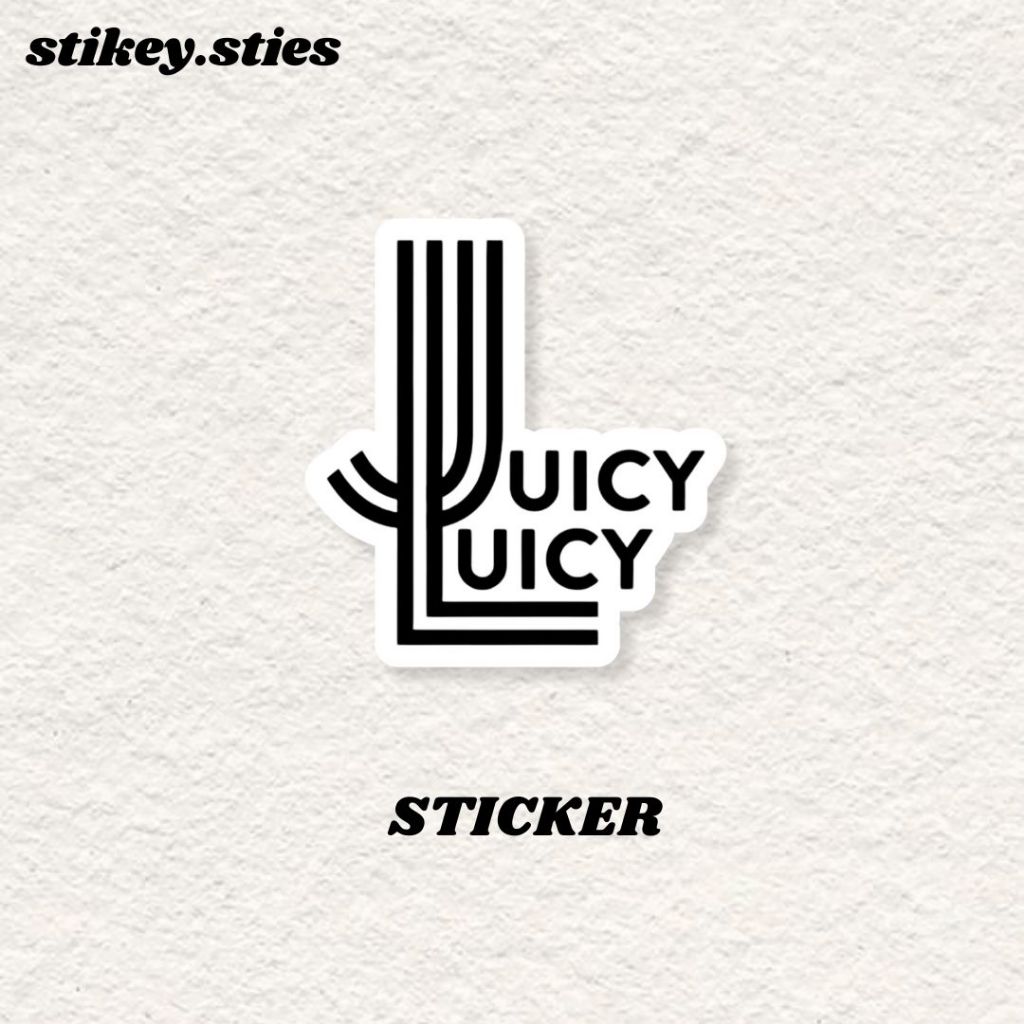 

STICKER BAND JUICY LUICY AESTHETIC ANTI AIR VINYL / STIKER BRAND HELM LAPTOP HP MOTOR TUMBLR TAS KOPER