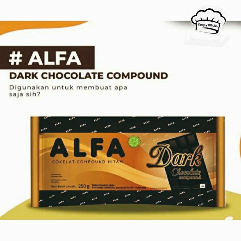 

Cokelat Batang ALFA Dark Compound 250gr ,BEST PRODUCT