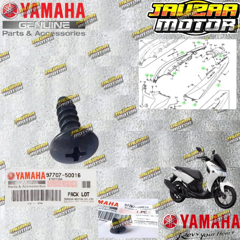 BAUT BODY YAMAHA AEROX NMAX LEXI PART ORIGINAL YAMAHA 97707-50016
