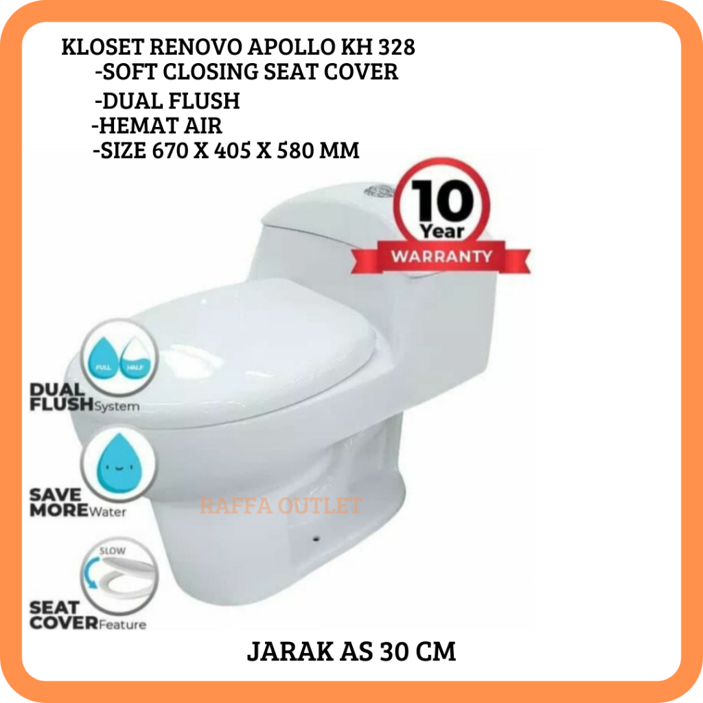 Closet duduk Renovo KH328 / Kloset renovo KH 328