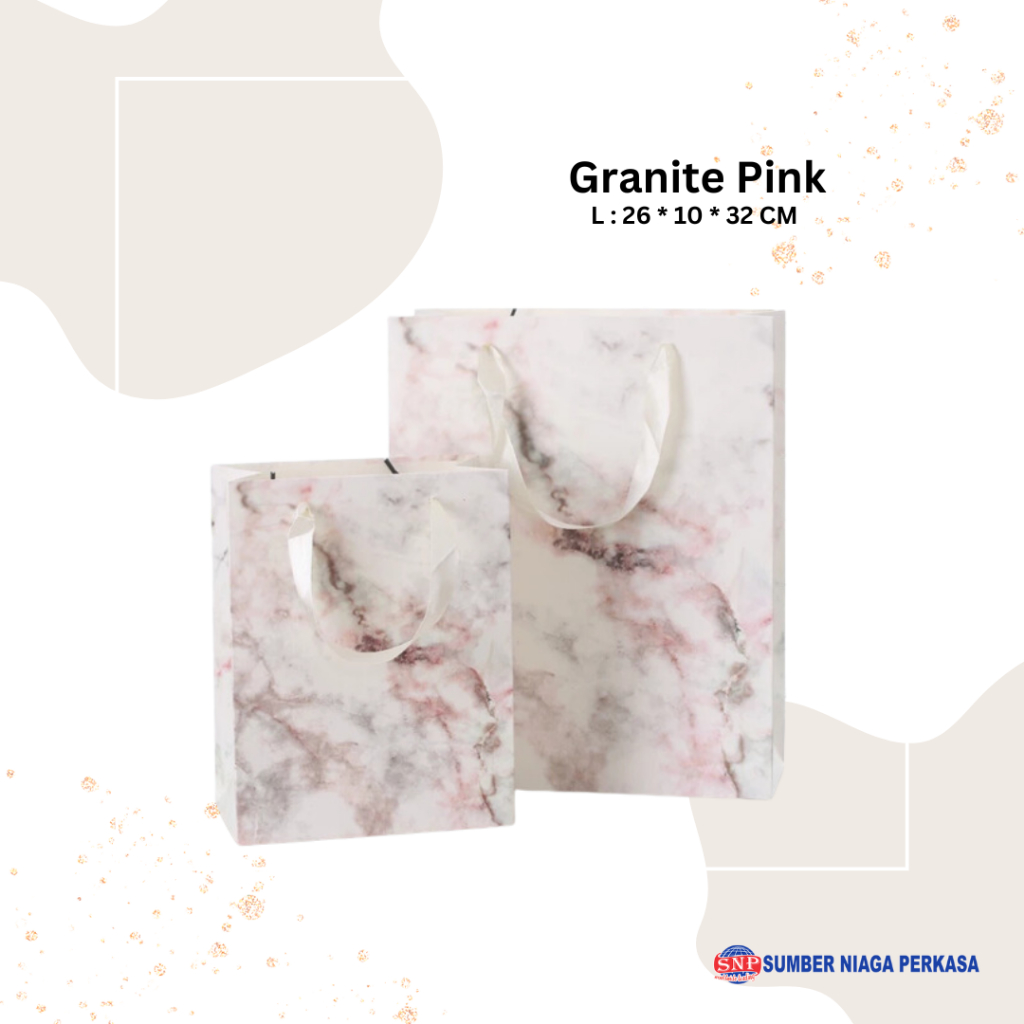 

Free Kartu Ucapan Paper Bag Motif Marble Granite Pink Kantong Kado Bingkisan Hadiah Goodie Bag Paperbag