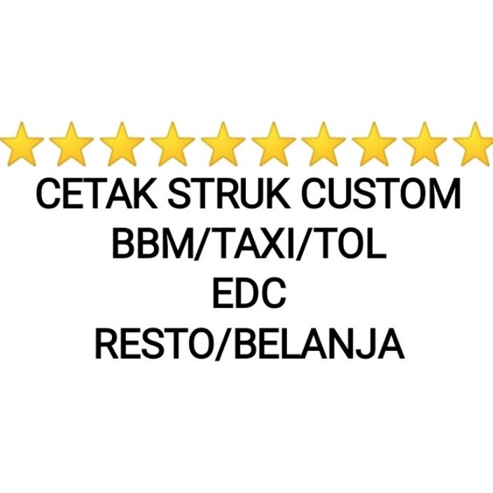 

DISKON FANTASTIS CETAK STRUK CUSTOM