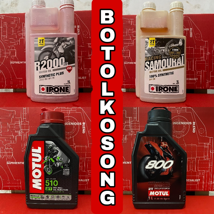 BOTOL OLI MOTUL KOSONG BOTOL OLI SAMPING MOTUL 510 DAN IPONE /BOTOL TAKAR/ORIGINAL