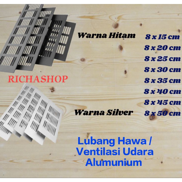 MENDADAK PROMO SARINGAN LUBANG HAWA  VENTILASI UDARA ALUMUNIUM 8 CM