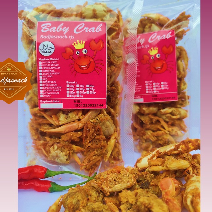 

DISKON DAHSYAT Baby Crab Crispy 1gr Snack Cemilan Makanan Ringan Kepitig Crispy Camilan Enak