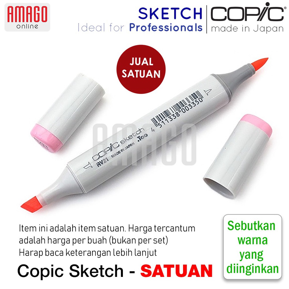 

ART D5L6 COPIC Sketch Marker Satuan CSMxxxx