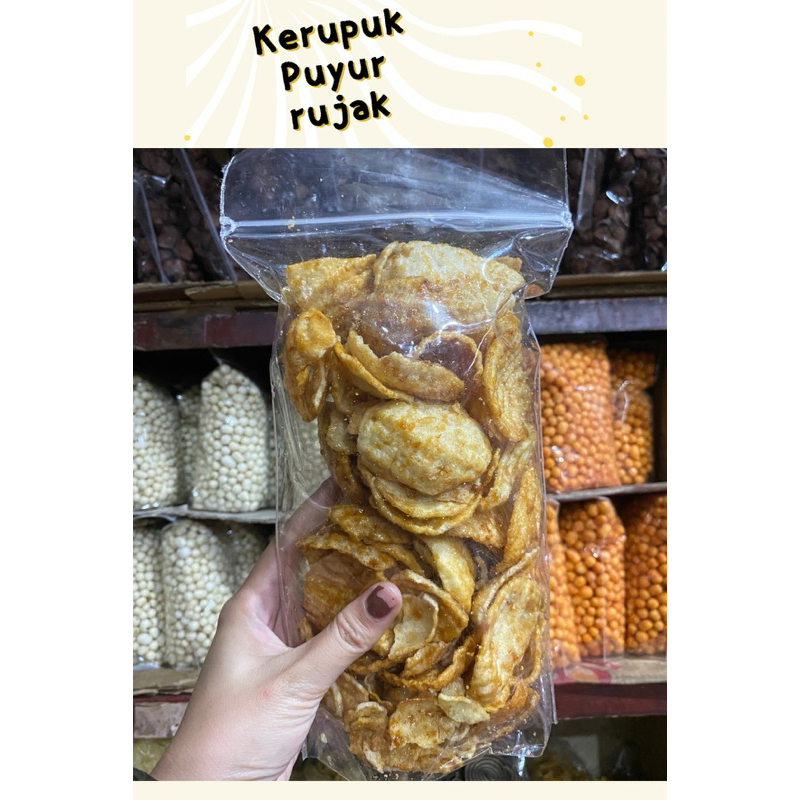 

kerupuk puyur rujak