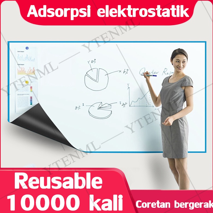 

ART M2B Adsorpsi elektrostatik 6x3cm Stiker Papan tulis Whiteboard Blackboard Papan Tulis Dinding Stiker