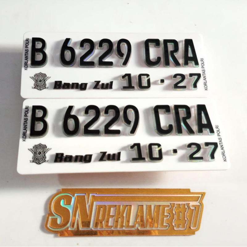 TERBARU Plat Nomor Acrylic Premium, plat nomor mika murah, plat nomor murah, plat nomor sepeda,