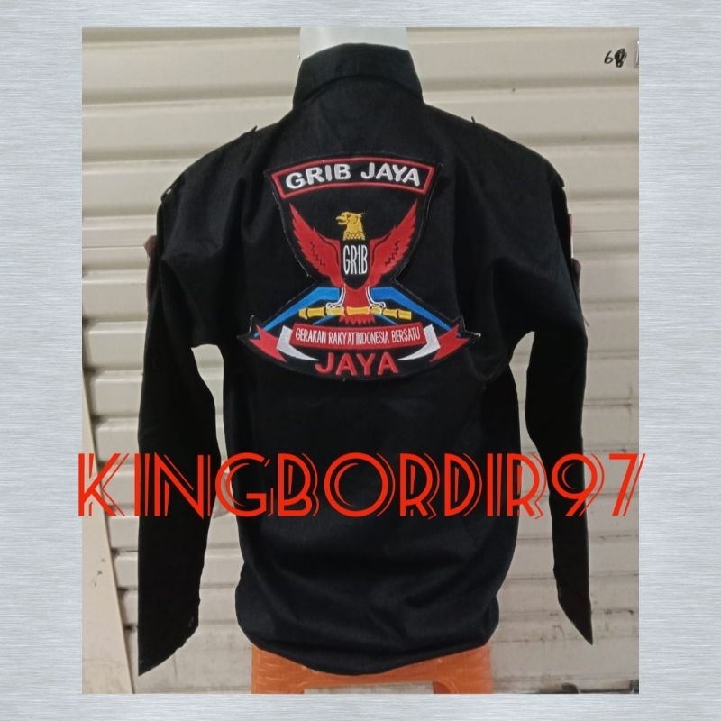 Kemeja Grib Jaya/baju Grib Jaya/Kemeja Organisasi Grib Jaya