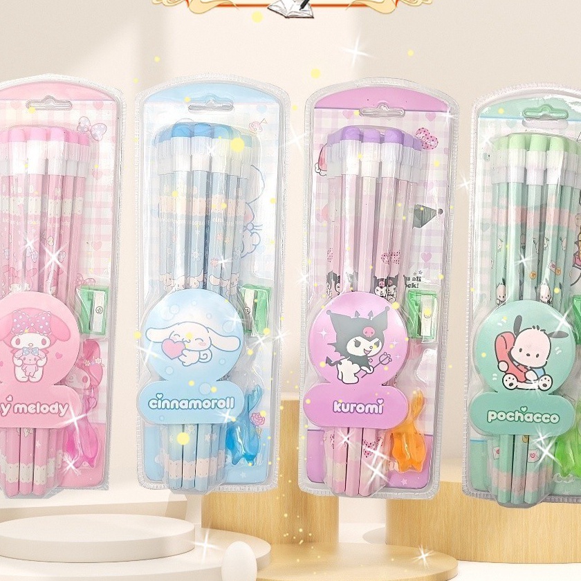 

KI3 MOKA SET PENSIL DAN PENGHAPUS M 12PCS RAUTAN GRIP PENSIL EDISI DAN PRINCESS MKP94