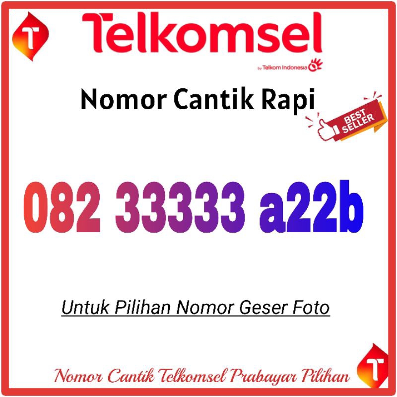 nomor cantik telkomsel - nomor cantik simpati 333333 222