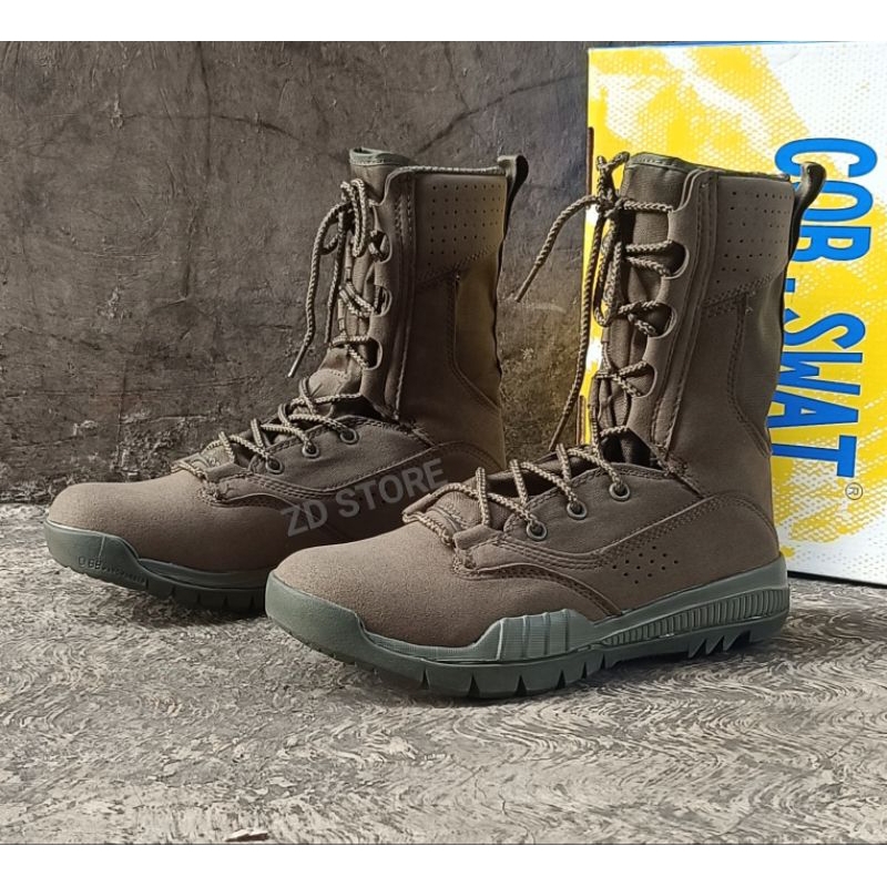 Sepatu Hijau CQB SWAT/SEPATU PDL HIJAU TACTICAL CQB SWAT