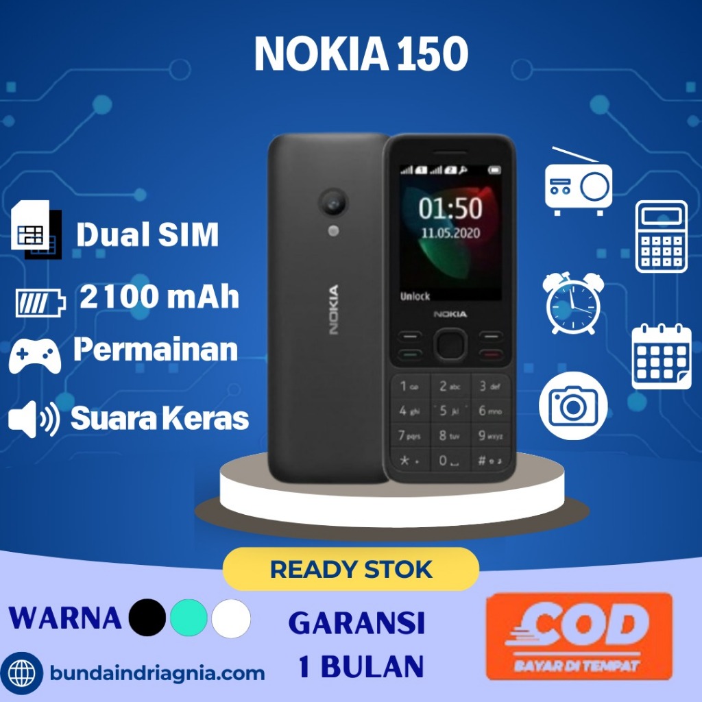 Hp Nokia 105 Original Garansi Resmi 1 Bulan Jadul Terbaru Dual Sim Camera