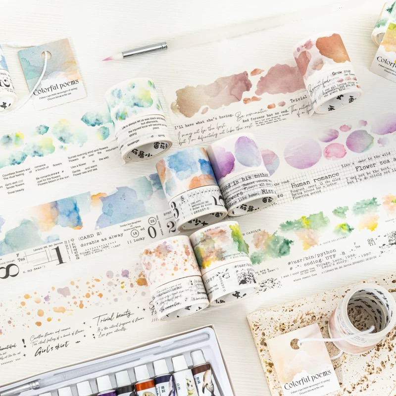 

(KM9) Washi Tape Color Word