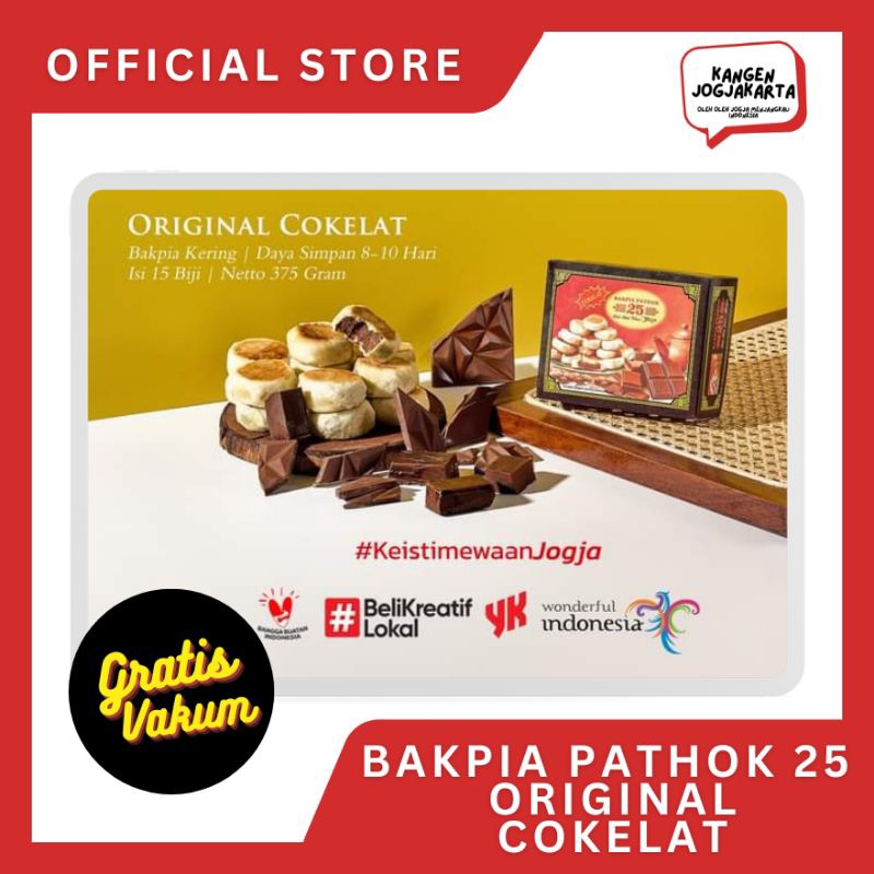 

Bakpia BAKPIA PATHOK 25 Original Cokelat