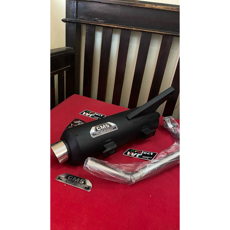 Knalpot Standar SARTENG sarangan setengah Racing copy CMS suara adem all type honda Beat Scoopy Vari