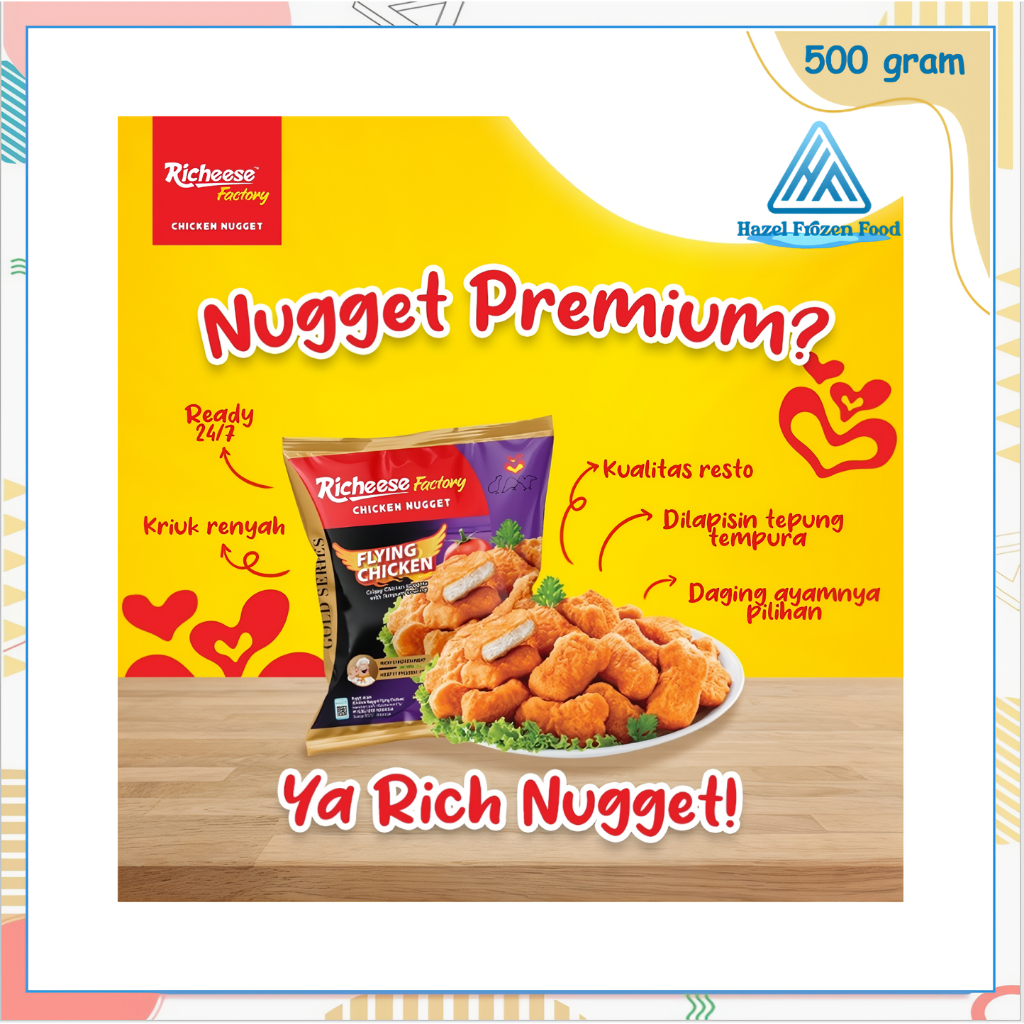 

Richeese Factory Flying Chicken 500 g Frozen Food Karawang