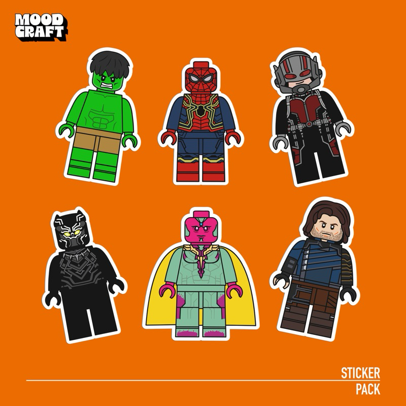 

Stiker Vinyl Lego Avengers V2 - Sticker Pack | SP - 006