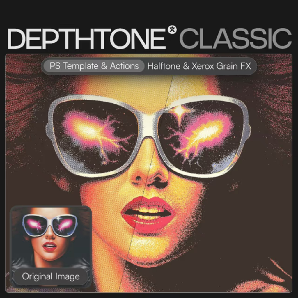 Template PSD - T-Shirt Vintage - DEPTHTONE® Classic