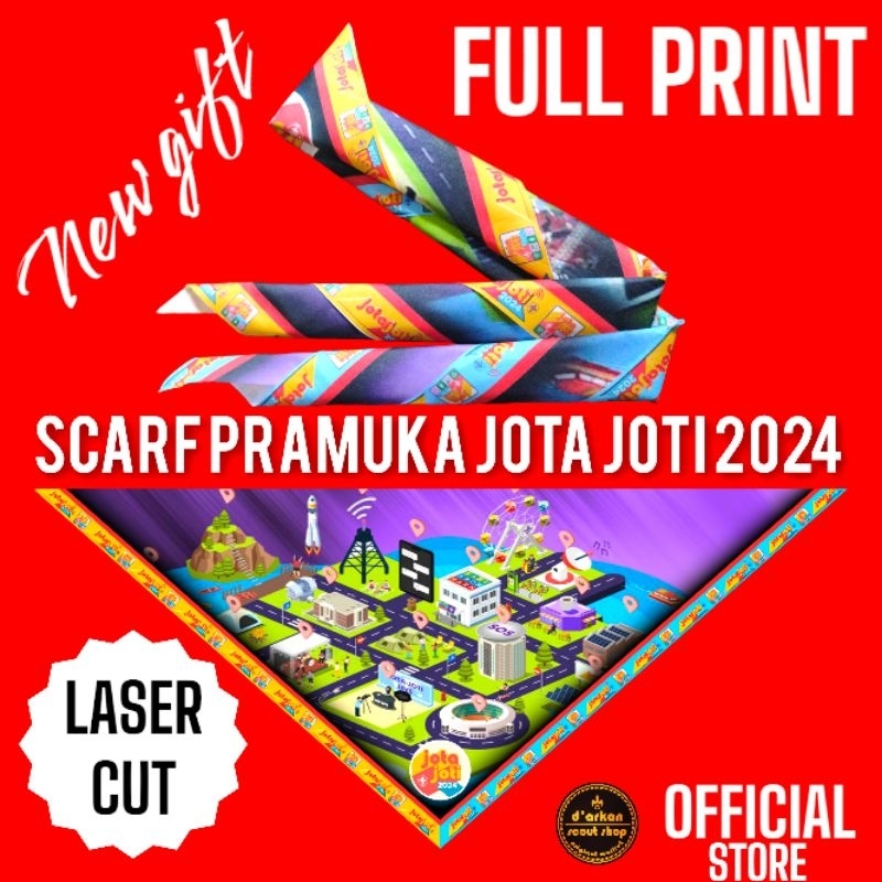 4ds SCARF PRAMUKA JOTA JOTI 2024 full print limited edition