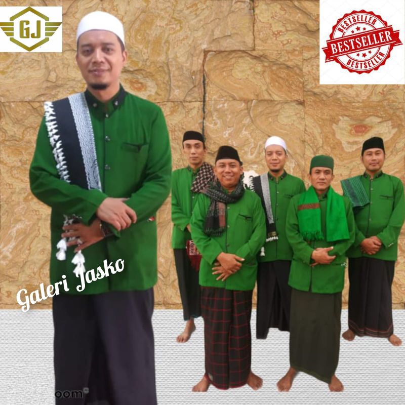 Jasko Polos | Jas Koko Pria | Jasko Hijau Polos | Koko Pria dewasa | Jas Koko dewasa | Baju Koko NU
