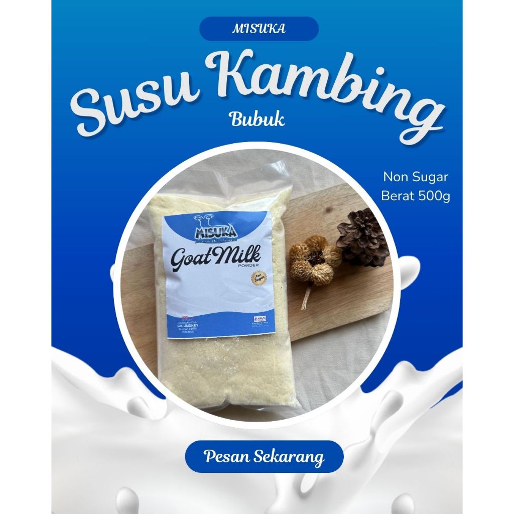 

Susu Kambing Bubuk Tanpa Gula Grade 1 500g