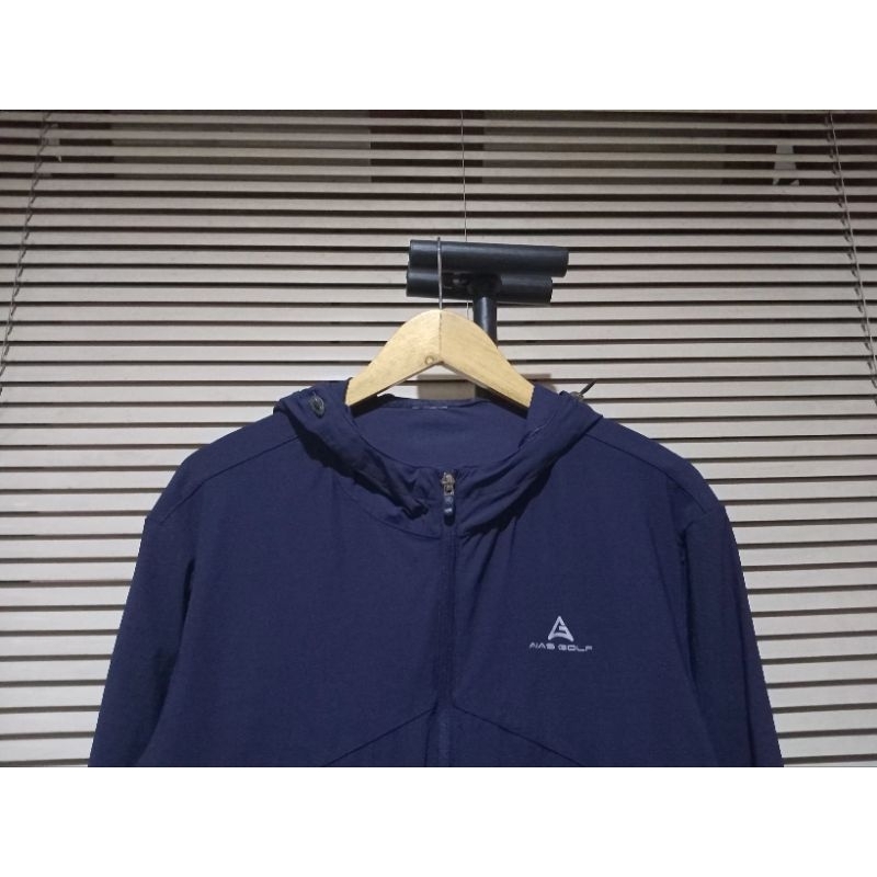 AIAS GOLF RUNNING JACKET NAVY