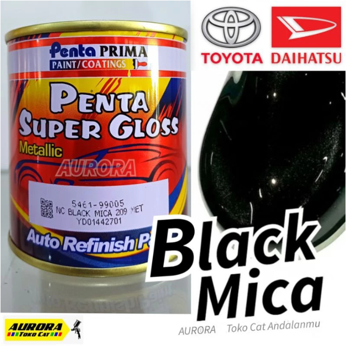 Cat Hitam Metalik Black Mica Penta Super Gloss Mika Bisa Untuk Mobil Toyota Daihatsu Avanza Xenia Av