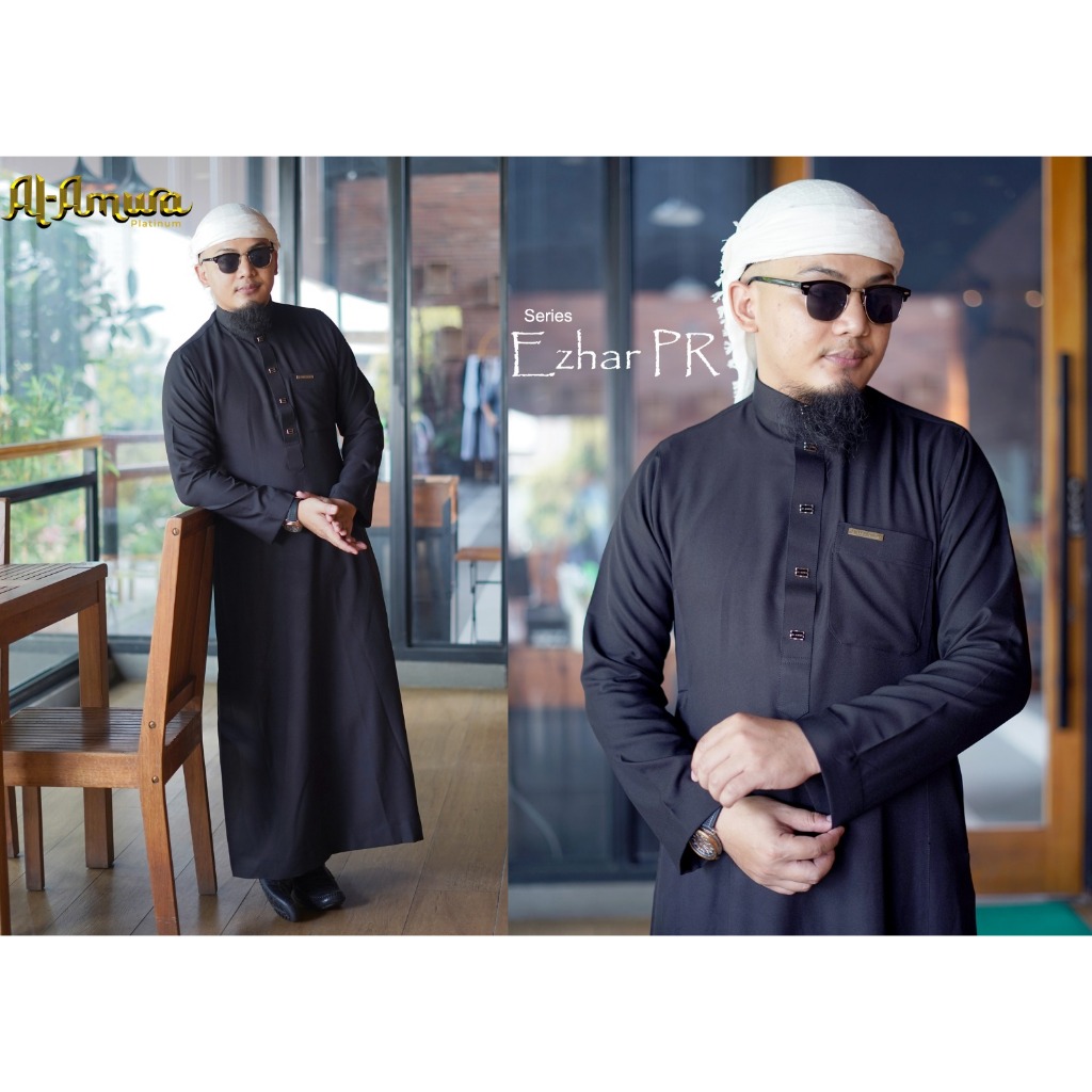 Jubah Saudi Pria | Al Amwa Platinum | Baju Gamis Pria | Jubah Thobe | Baju Muslim Pria