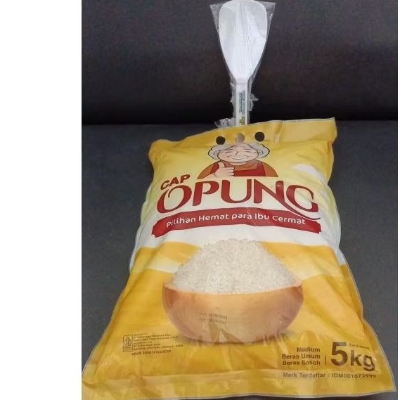 

Beras Opung 5kg gratis centong