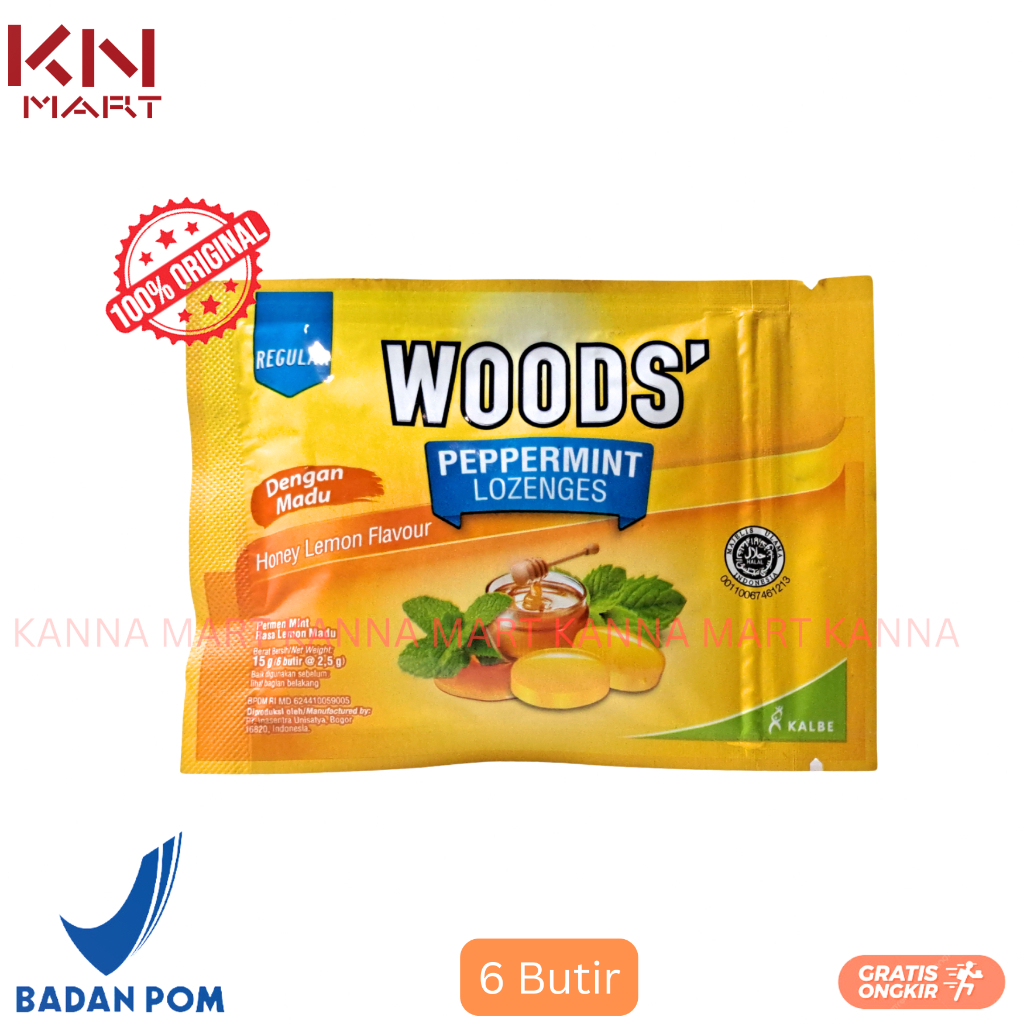 

Permen Woods Lozenges Honey Lemon 6 Butir