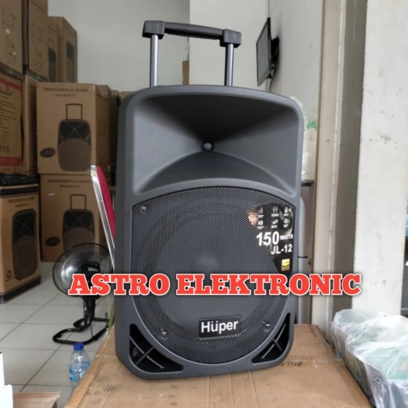 Speaker Portable Meeting 12 Inch Huper JL12 USB Blutooth Original - Huper JL 12