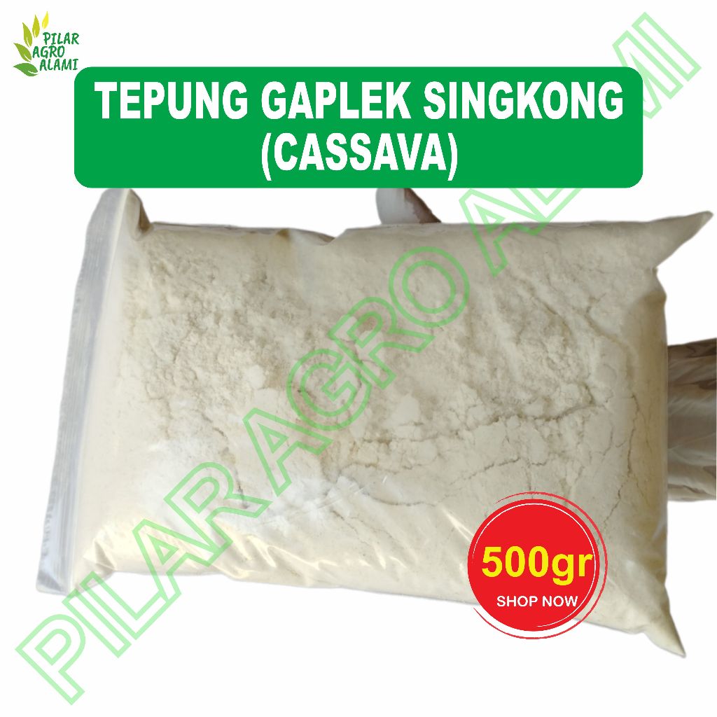 

Tepung gaplek/tepung tiwul 500gr terbuat dari singkong gaplek asli