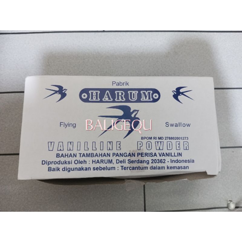 

Vanili Bubuk / Vanilline cap Swallow 1 Kotak