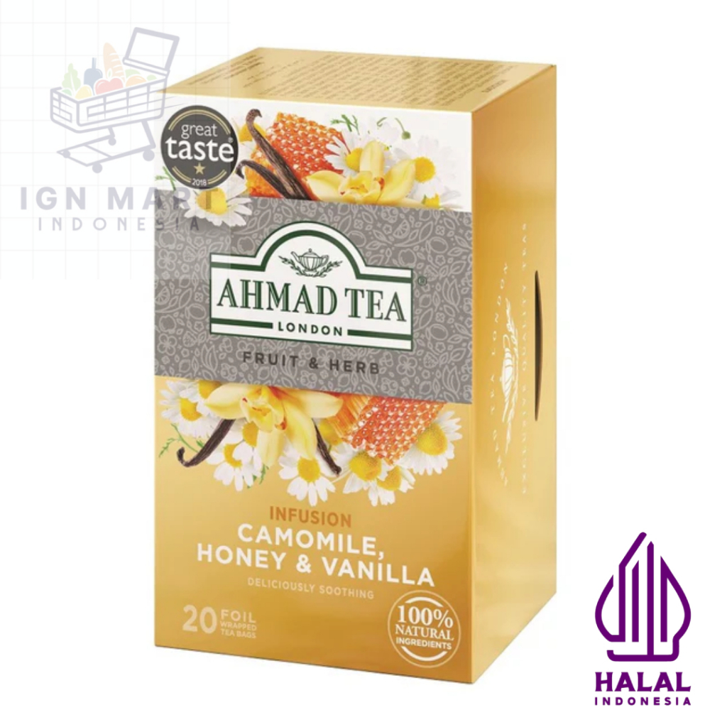 

RB Tea / Teh Ahmad Tea Camomile, Honey & Vanilla Infusion - Caffeine Free Tea