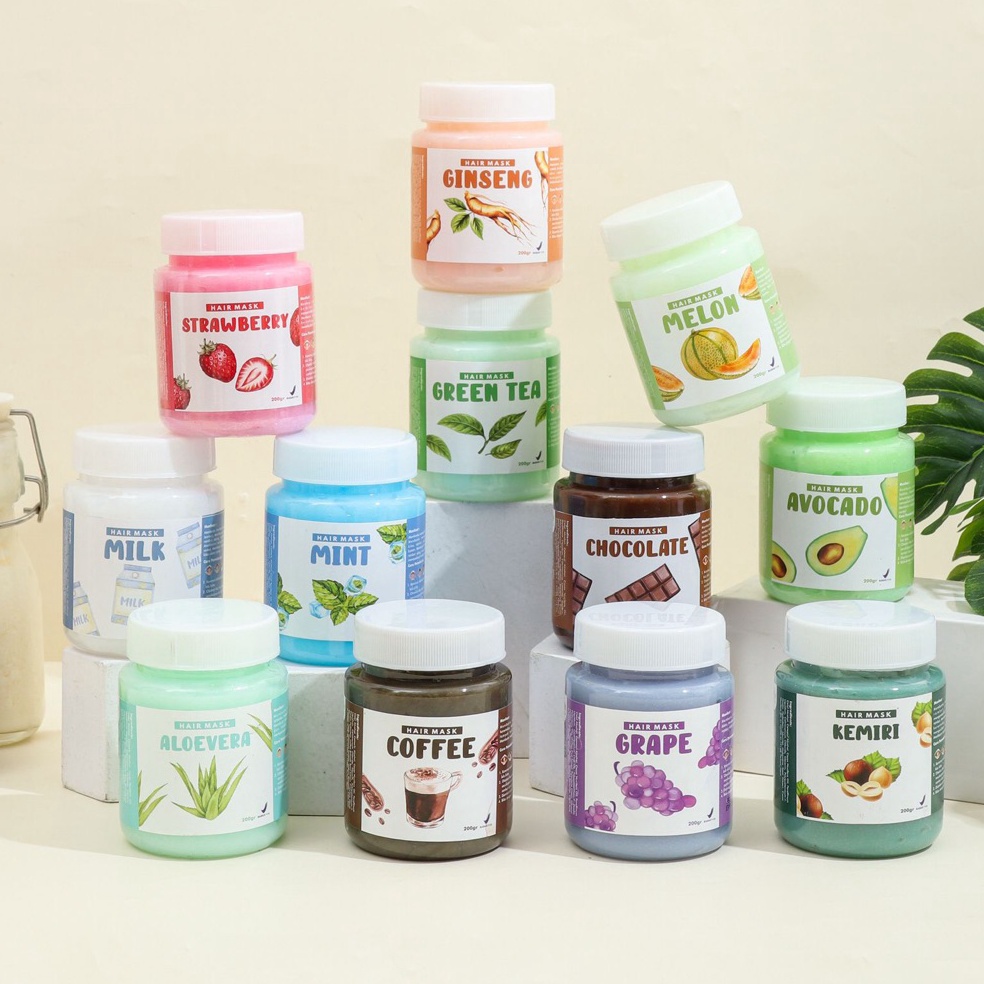 Kualitas Terbaik Hair Mask Creambath Masker Rambut Murah ala Salon 2ml  Hair Mask BPOM