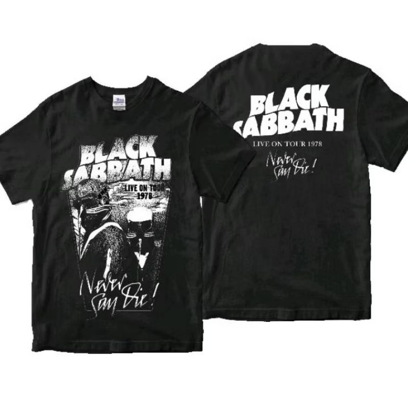 Kaos BLACK SABBATH Live on tour 1978 never say die Premium tshirt rock vintage KAOS MUSIK