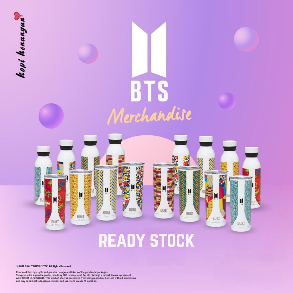 Tumbler Kopi Kenangan Series BTS x Built NY // Merchandise Kopi Kenangan // BTS Tumbler Stainless