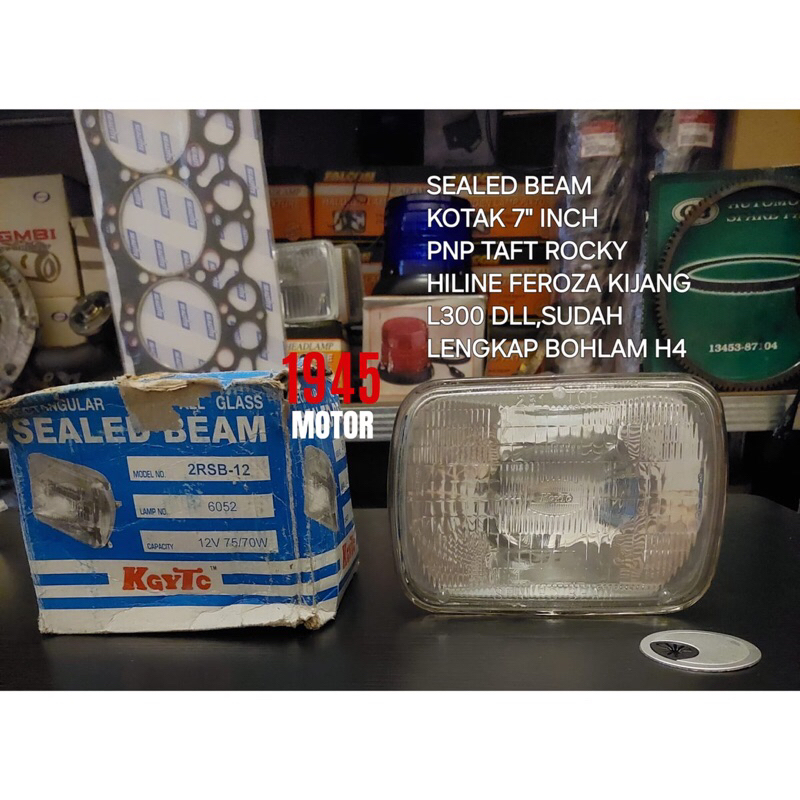 sealed beam lampu depan universal kotak 7" inch high quality