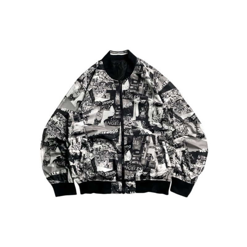 BOMBER VARSITU BROWNY BOLAK BALIK SECOND ORIGINAL, JAKET CASUAL, JAKET VINTAGE, VARSITY