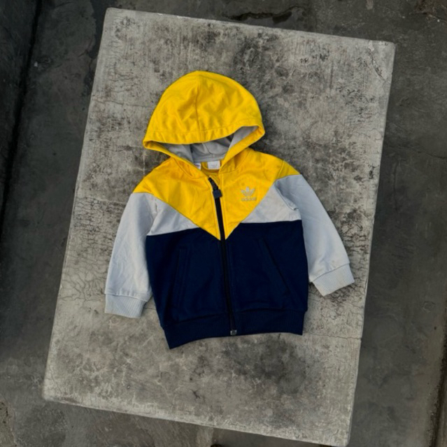 Hoodie Adikids Colorado Navy Yellow 350