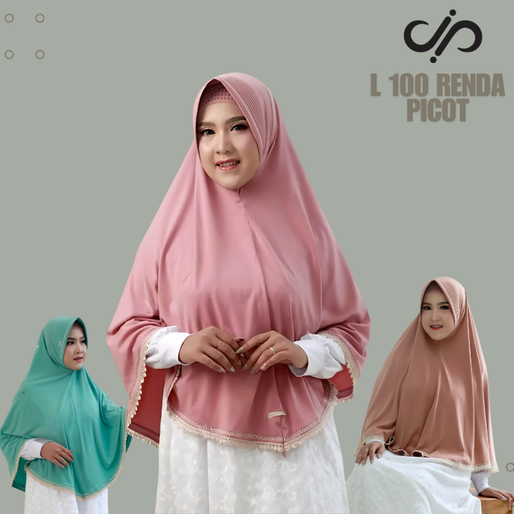 L100 Renda Picot Hijab Instant Jumbo Renda Original Jamilah Hijab Official