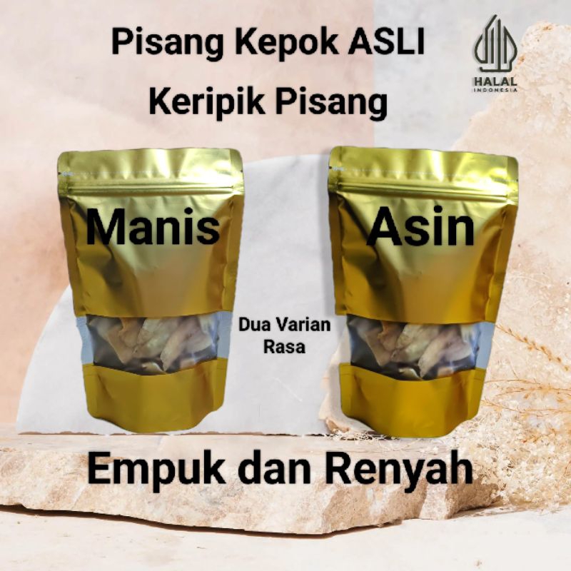 

Keripik Pisang rasa Manis Pisang Kepok ASLI Enak Empuk dan Renyah
