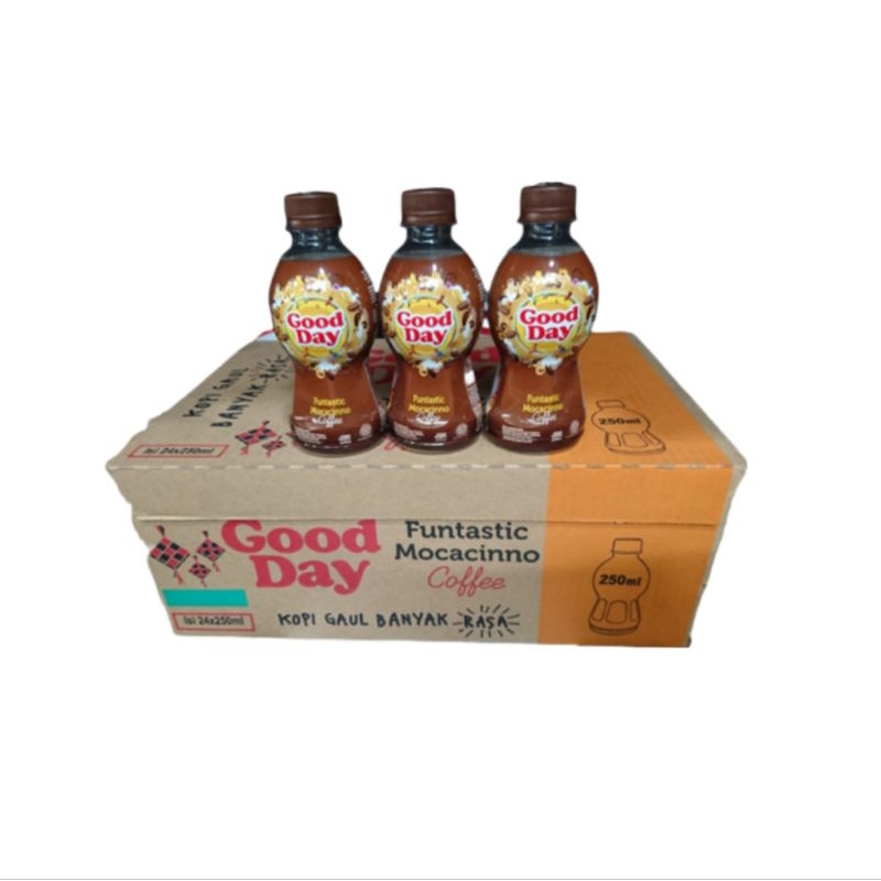 

Good Day Fantastic Mocacinno Coffee Botol 250ml (1 Dus/24 Pcs)
