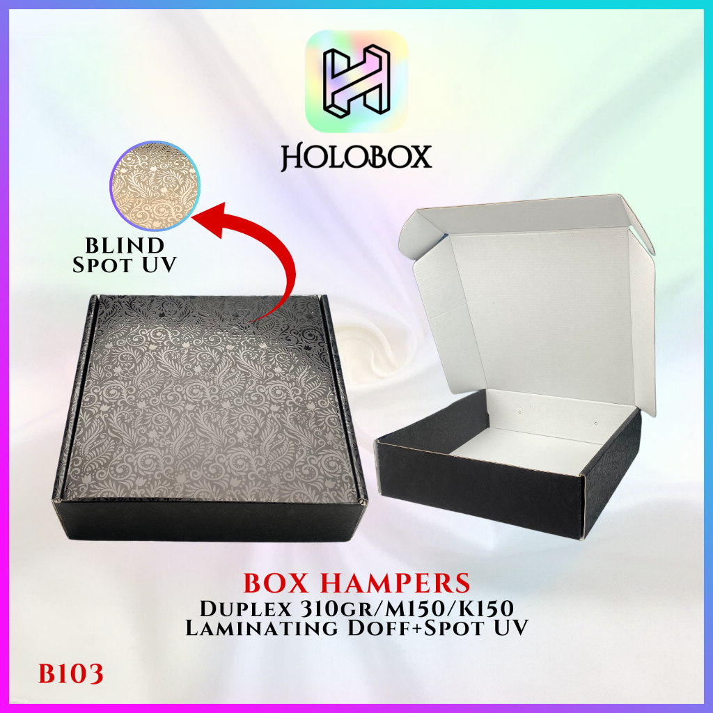 

Box Kado - Mailer Box Spot UV Hitam - Kotak Hadiah Premium - B103