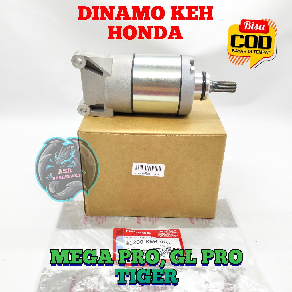 DINAMO STATER KEH ASLI ORIGINAL motor HONDA MEGAPRO PRIMUS , TIGER Revo , MP MEGA PRO DYNAMO SETATER