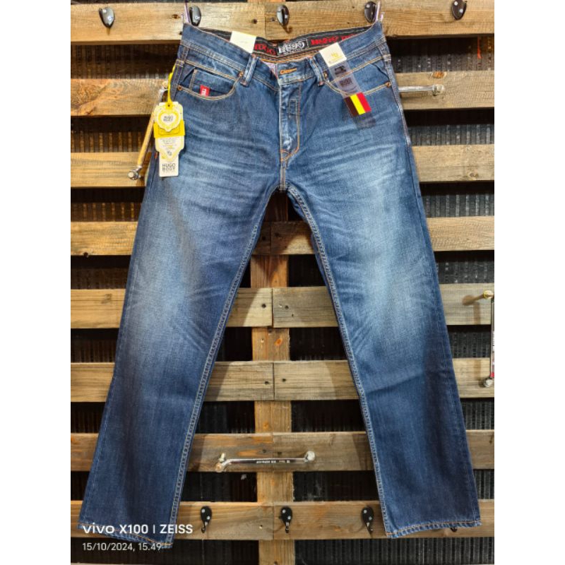 CELANA PANJANG PRIA STANDAR BIG SIZE HUGO BODY ORIGINAL CELANA JEANS BASIC PREMIUM NON STRETCH