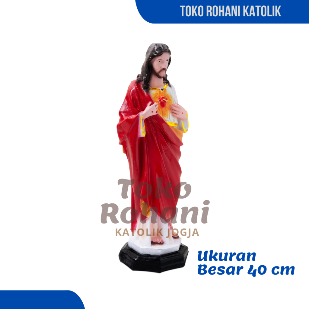 PATUNG YESUS 40 CM/PATUNG HATI KUDUS YESUS/ PATUNG TUHAN YESUS/PATUNG KATOLIK/PATUNG BESAR