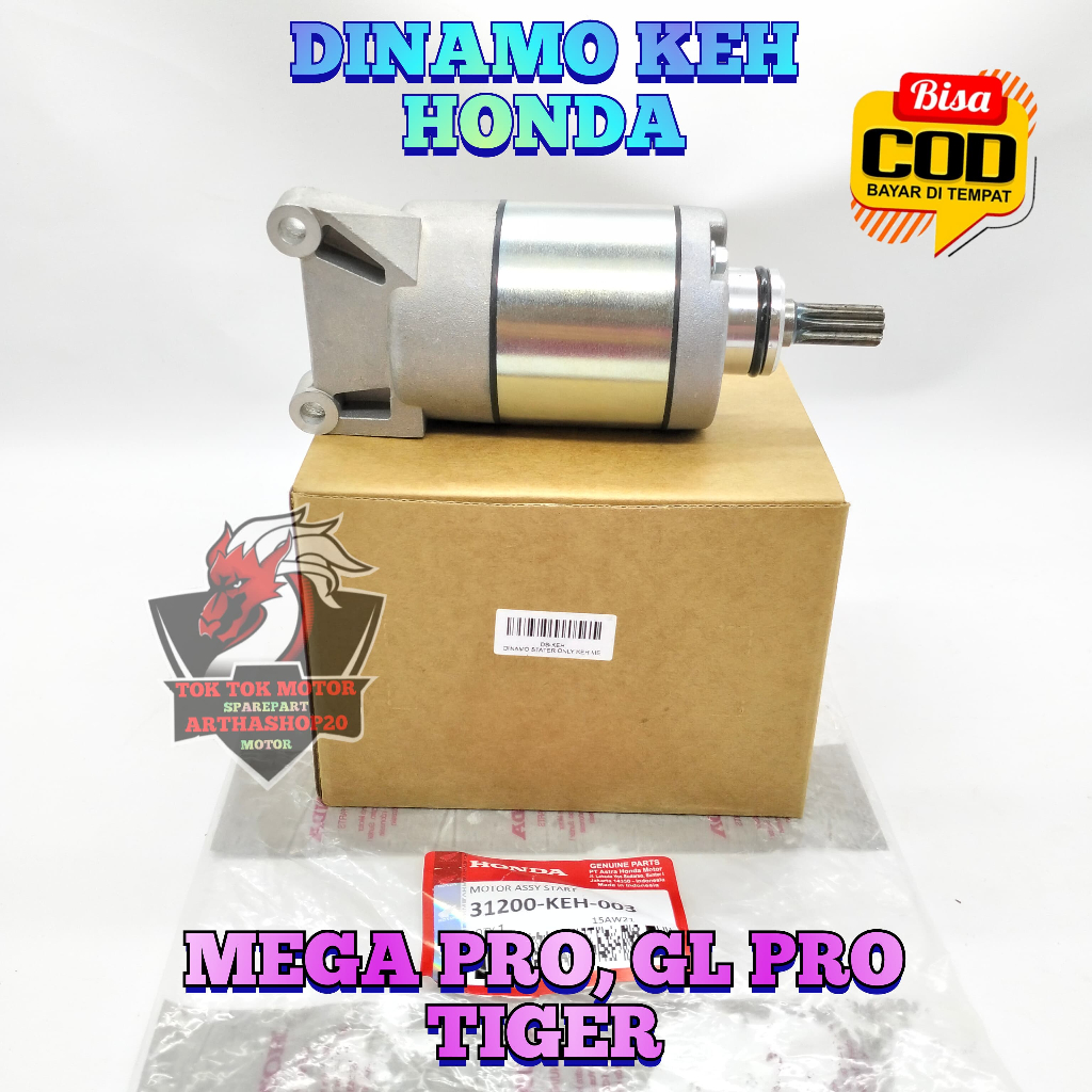 Dinamo Stater KEH Motor Honda Megapro Primus , Tiger Revo Dynamo Starter Mega pro Mp kualitas Asli O